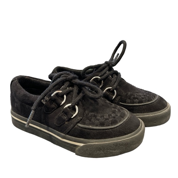 Black 2-Ring Creeper T.U.K. Toddler Sneaker - Picture 1 of 7